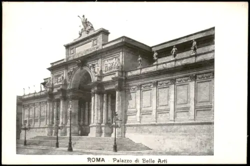Cartolina Rom Roma Palazzo di Belle Arti 1922
