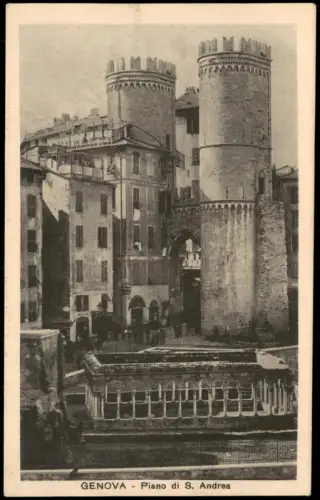 Cartolina Genua Genova (Zena) Stadtteilansicht Piano di S. Andrea 1910