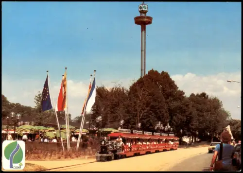 Ansichtskarte Kassel BUGA Aue-Express und Flower Tower 1981