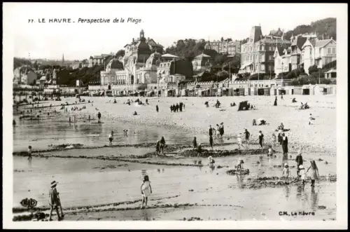 CPA Le Havre Perspective de la Plage. 1940