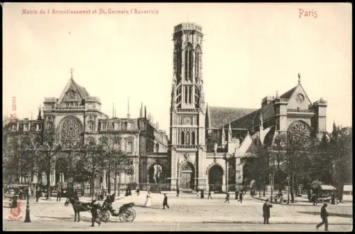 CPA Paris Mairie du I Arrondissement et St. Germain l'Auxerrois 1916