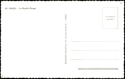 CPA Paris Le Moulin Rouge - Straßenszene 1968