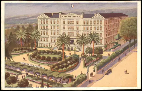CPA Nizza Nice RESTAURANT D'ETE HOTEL ALEXANDRA 1928