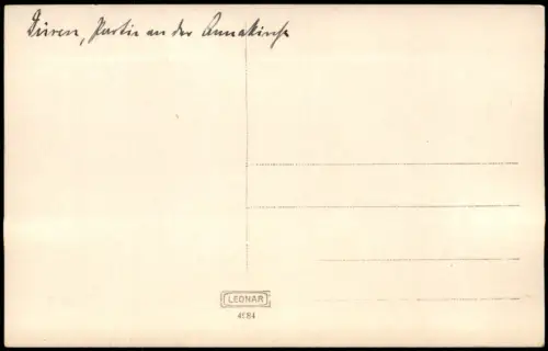 Ansichtskarte Düren Partie an der Kirche Rundbogen 1929