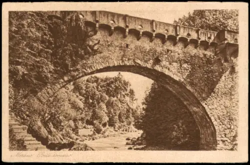 Cartolina Meran Merano Ponté Romano 1924  Südtirol