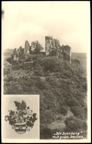 Ansichtskarte Hattingen Die Isenburg und gräfli. Wappen 2 Bild 1930