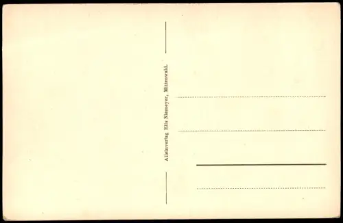 Ansichtskarte Mittenwald Untermarkt 1928