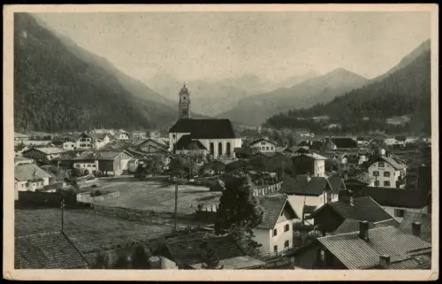 Ansichtskarte Mittenwald Stadtpartie 1929