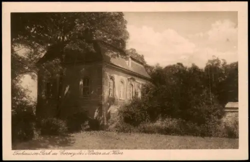 Ansichtskarte Höxter (Weser) Teehaus im Park zu Corvey 1928