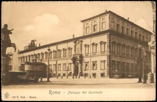 Cartolina Rom Roma Palazzo del Quirinale 1922