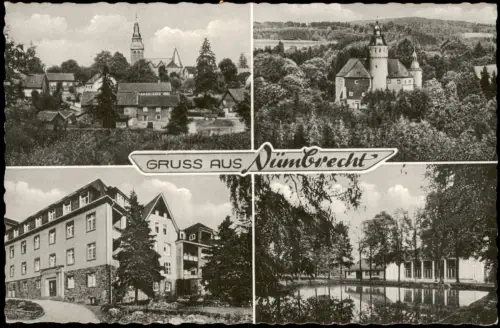 Ansichtskarte Nümbrecht 4 Bild Stadtansichten 1961