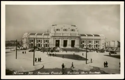 Mailand Milano Stazione Centrale Facciata (Arch. Stacchini) Hauptbahnhof 1930