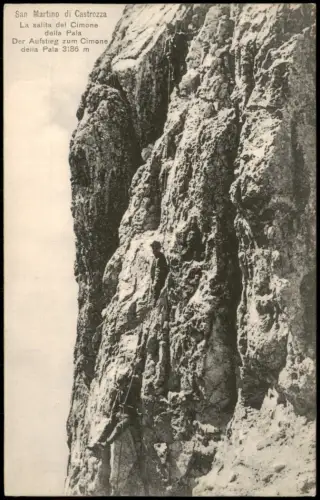 Pardatsch Predazzo Cimonedella Pala Cimone Bergsteiger Südtirol 1907