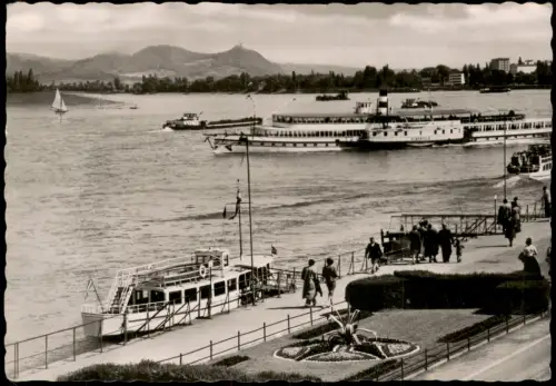 Ansichtskarte Bonn Rheinufer Rheindampfer Elberfeld 1963