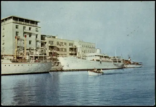 Postcard Zadar (auch Zara) Schiffe im Hafen 1964