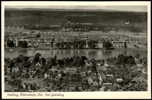 Ansichtskarte Bad Godesberg-Bonn Siedlung Plittersdorfer-Aue 1956