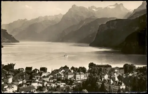 Ansichtskarte Brunnen SZ-Ingenbohl Luftbild Fliegeraufnahme 1964