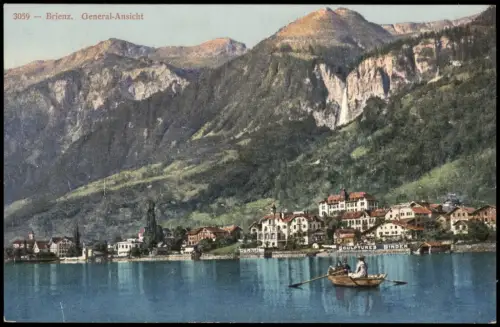 Ansichtskarte Brienz BE Blick auf die Stadt 1913