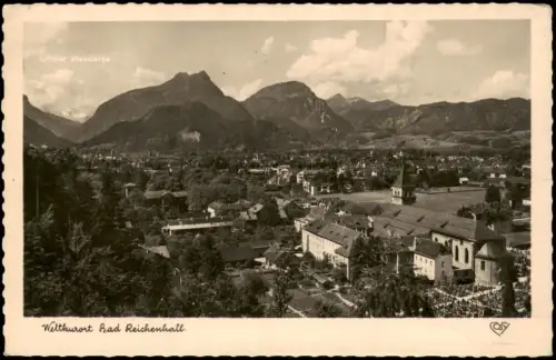 Ansichtskarte Bad Reichenhall Loferer Steinberge Stadtpartie 1942