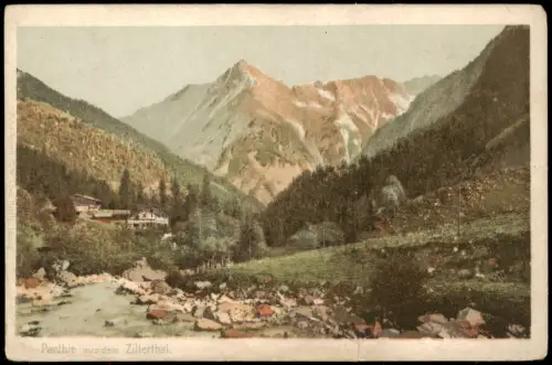 Ansichtskarte .Tirol Zillertal -Tirol Hütte 1909