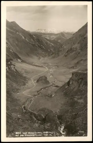 Ansichtskarte Kaprun Blick vom Moserboden auf den Wasserfallboden 1927