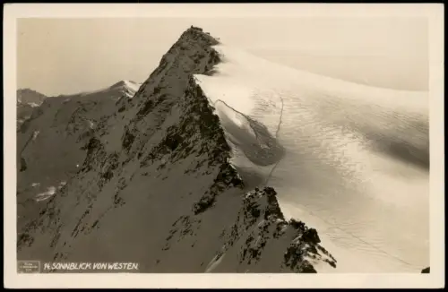 Ansichtskarte Salzburg Hoher Sonnblick von Westen Fotokarte 1929