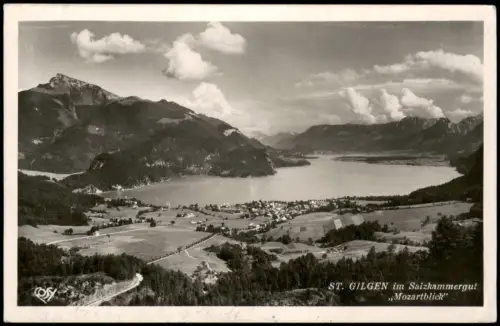 Sankt Gilgen St. Gilgen Mozartblick - Im Hintergrund der Schafberg 1941