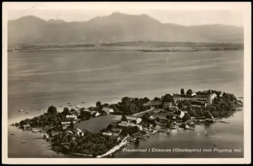 Ansichtskarte Chiemsee Luftbild Fliegeraufnahme 1935