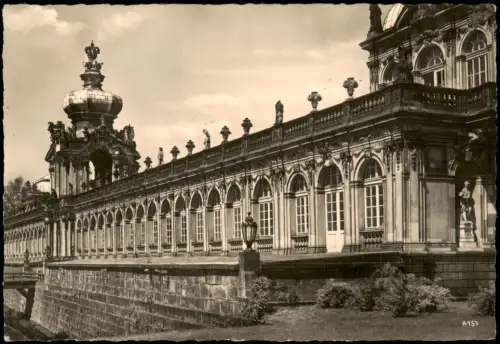 Ansichtskarte Innere Altstadt-Dresden Zwinger Langgalerie mit Kronentor 1961