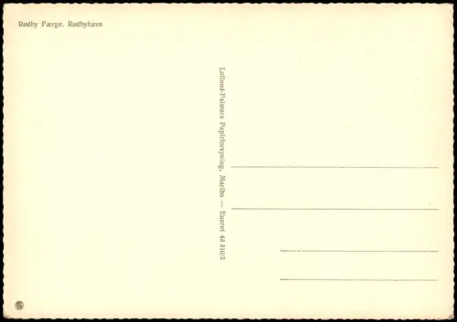 Postcard Rødbyhavn Rødby Færge 1972