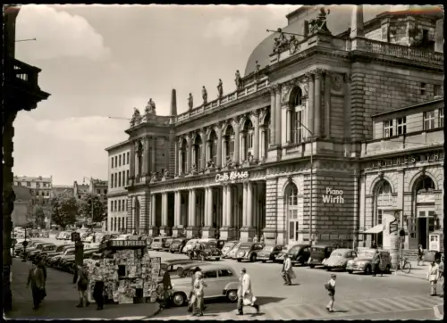 Ansichtskarte Frankfurt am Main Börse Kiosk Autos - Fotokarte 1962
