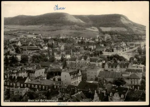 Ansichtskarte Jena Blick auf die Kernberge 1932