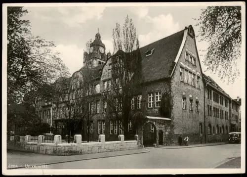 Ansichtskarte Jena Partie an der Universität 1938