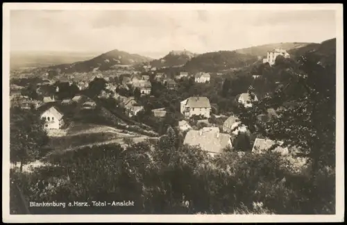 Ansichtskarte Bad Blankenburg Weg zur Stadt - Fotokarte 1930