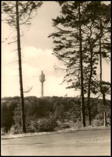 Kelbra (Kyffhäuser) Kyffhäuser Blick zum Fernseh-Sendeturm 1966