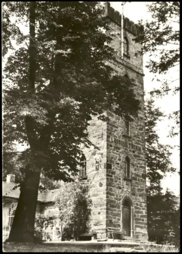 Ansichtskarte Kamenz Kamjenc Lessingturm auf dem Hutberg 1972