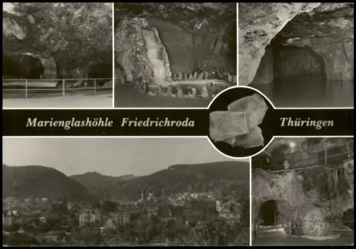 Ansichtskarte Friedrichroda Marienglashöhle Friedrichroda Mehrbild 1986