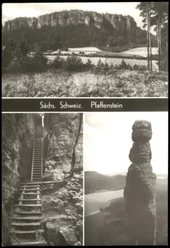 Pfaffendorf Königstein 3 Bild Sächsische Schweiz. Pfaffenstein 1988