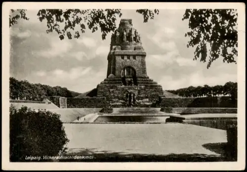Ansichtskarte Leipzig Völkerschlachtdenkmal 1951