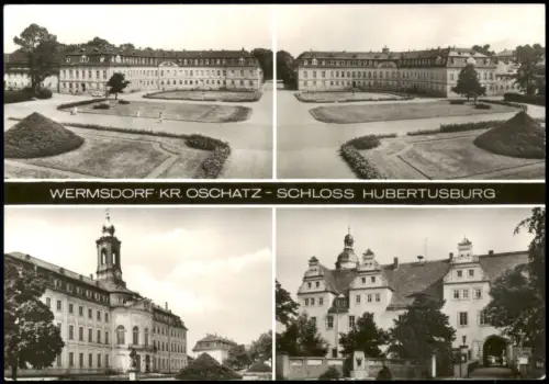 Ansichtskarte Wermsdorf 4 Bild Schloss Hubertusburg 1987