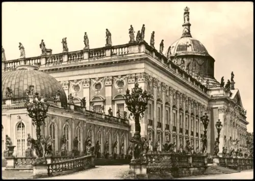 Ansichtskarte Potsdam Sanssouci Neues Palais Fotokarte 1968