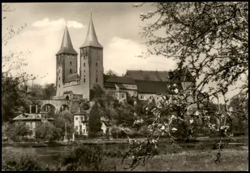 Ansichtskarte Rochlitz Blick auf Stadt und Schloß 1969
