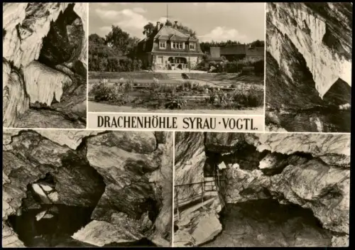 Ansichtskarte Syrau (Vogtland) Drachenhöhle Syrau - Mehrbildkarte 1973