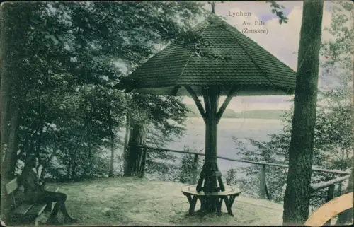 Ansichtskarte Lychen Am Pilz am Zenssee 1909