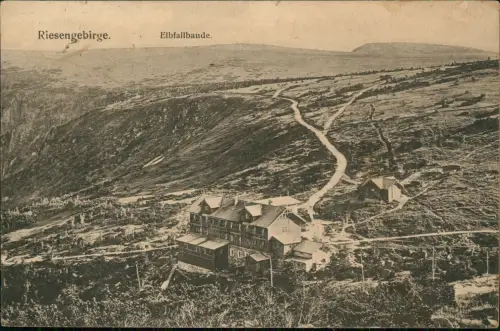 Spindlermühle Špindlerův Mlýn | Spindelmühle Elbfall und Elbfallbaude 1906