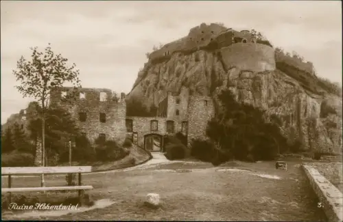 Ansichtskarte Singen (Hohentwiel) Sammelkarte Burgruine Eingang 1922