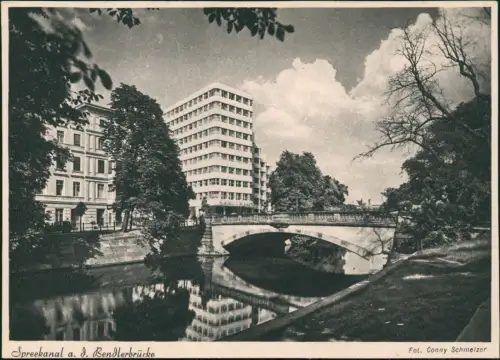 Ansichtskarte Tiergarten-Berlin Spreekanal a. d. Bendlerbrücke 1932