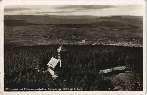 Bärenstein (Erzgebirge) Bärenstein mit Berghotel - Luftbild 1941