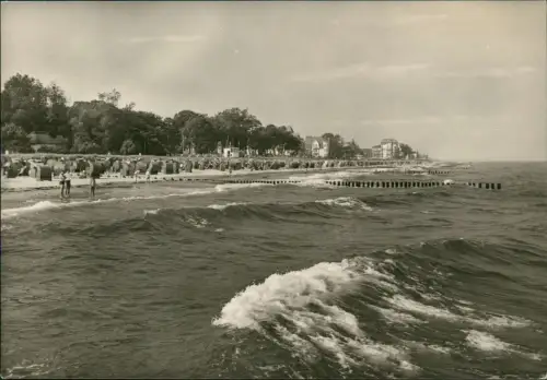 Ansichtskarte Kühlungsborn Strandleben Hotels Fotokarte 1969