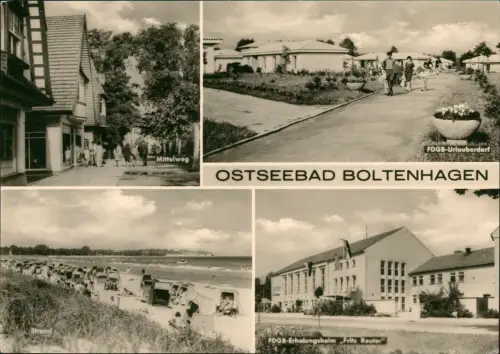 Ansichtskarte Boltenhagen MB: FDGB-Erholungsheim Fritz Reuter Mittelweg 1969
